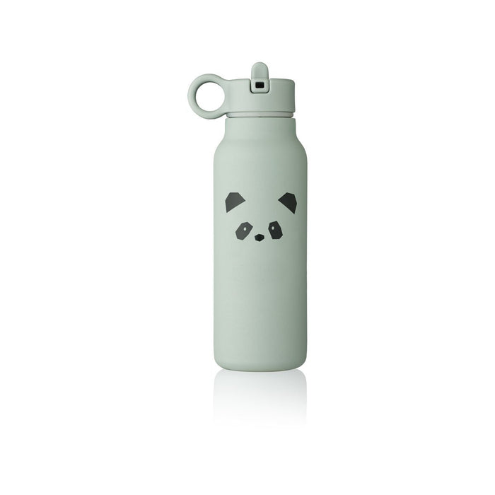 Kids Stainless Steel Thermos Anker Water Bottle - Panda dusty mint par Liewood - Kitchen | Jourès