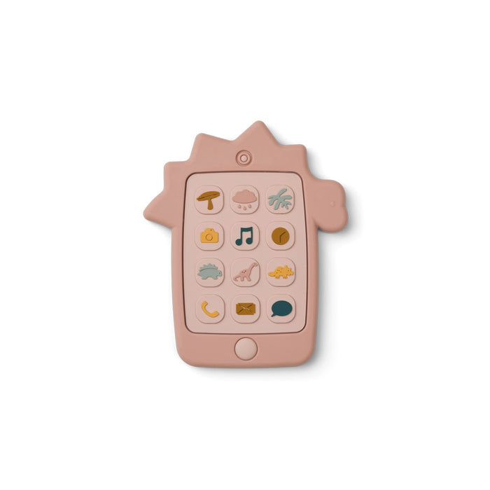 Jouet de dentition - Téléphone portable Thomas - Rose par Liewood - Idées-cadeaux pour baby shower | Jourès