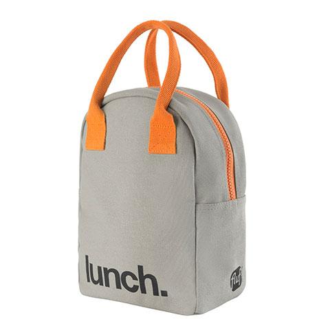 Kids Lunch Bag - Grey / Pumpkin par Fluf - ON THE GO | Jourès