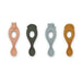 Liva Silicone Spoon - Pack of 4 - Safari/Rose Multi mix par Liewood - Cutlery | Jourès