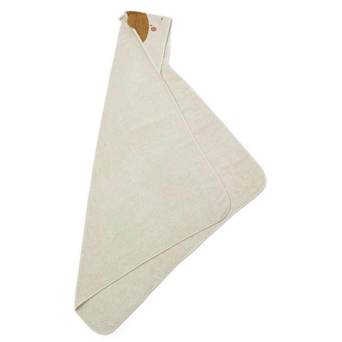 Augusta Hooded Towel - Doll/Sandy par Liewood - Bath time | Jourès