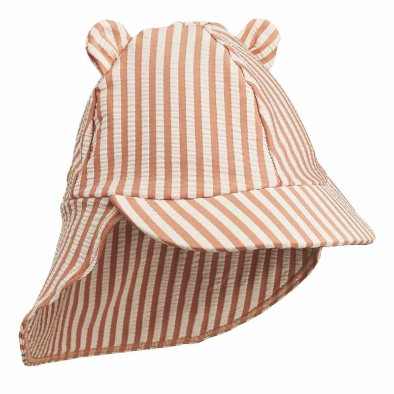 Senia UV Sun Hat With Ears in Crab / Sandy by Liewood main image 1
