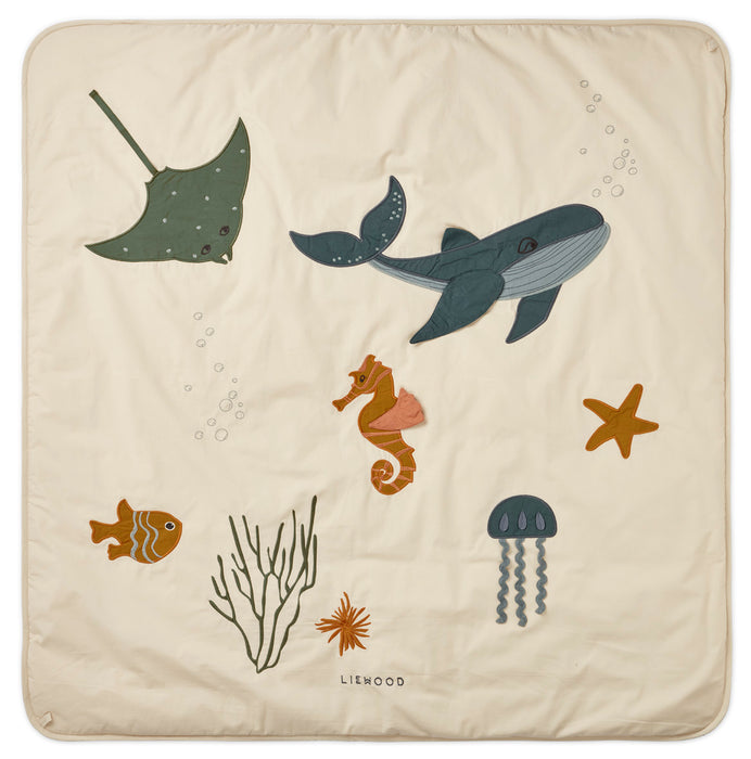 Glenn Activity Blanket -  Sea Creature/Sandy Mix par Liewood - Baby | Jourès