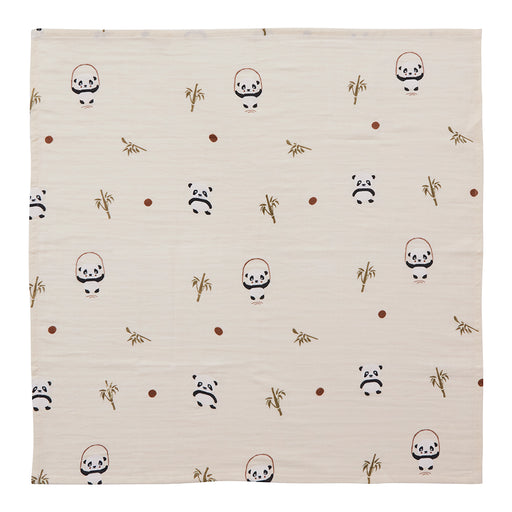 Muslin Square - Panda - Pack of 3 par OYOY Living Design - Gifts $50 to $100 | Jourès