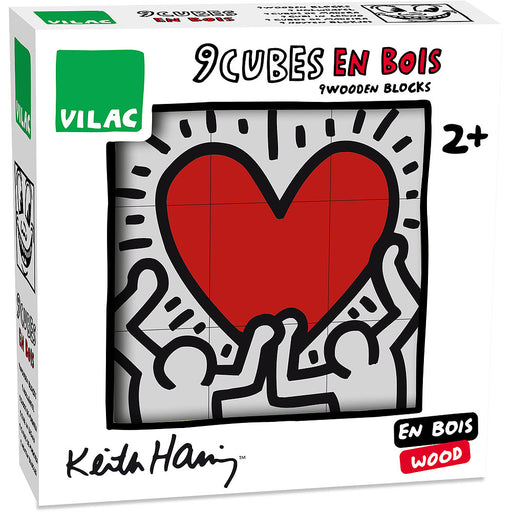 Cubes en bois-  Keith Haring par Vilac - Jouets en bois | Jourès