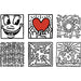Cubes en bois-  Keith Haring par Vilac - Jeux éducatifs et loisirs | Jourès