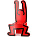 Chaise Keith Haring - Rouge par Vilac - Noël en GRAND | Jourès