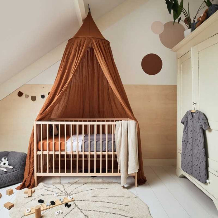Ciel de lit Vintage - 245 cm - Caramel par Jollein - Tapis, tentes et auvents | Jourès