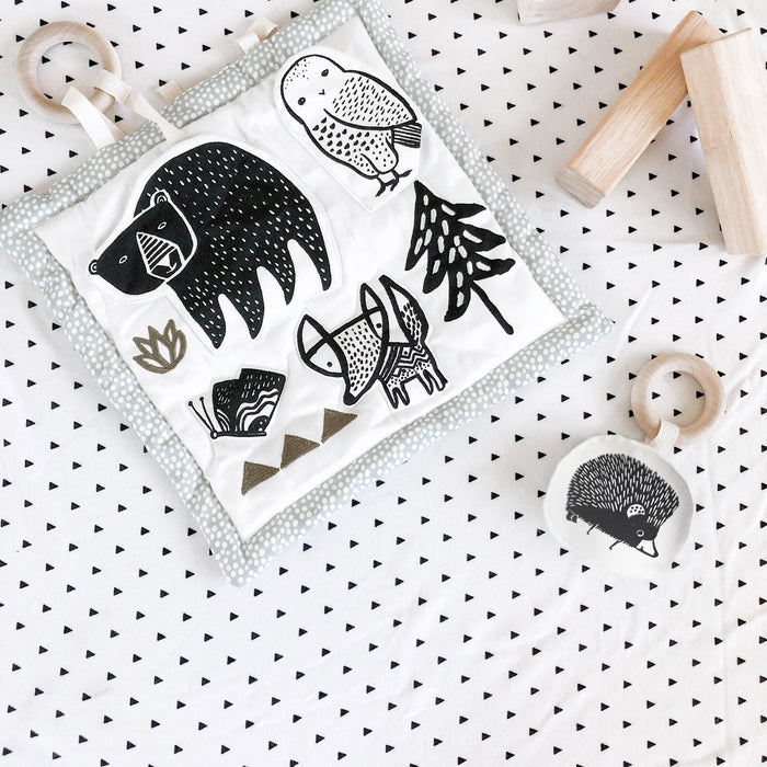 Activity Pad - Woodland par Wee Gallery - The Black & White Collection | Jourès