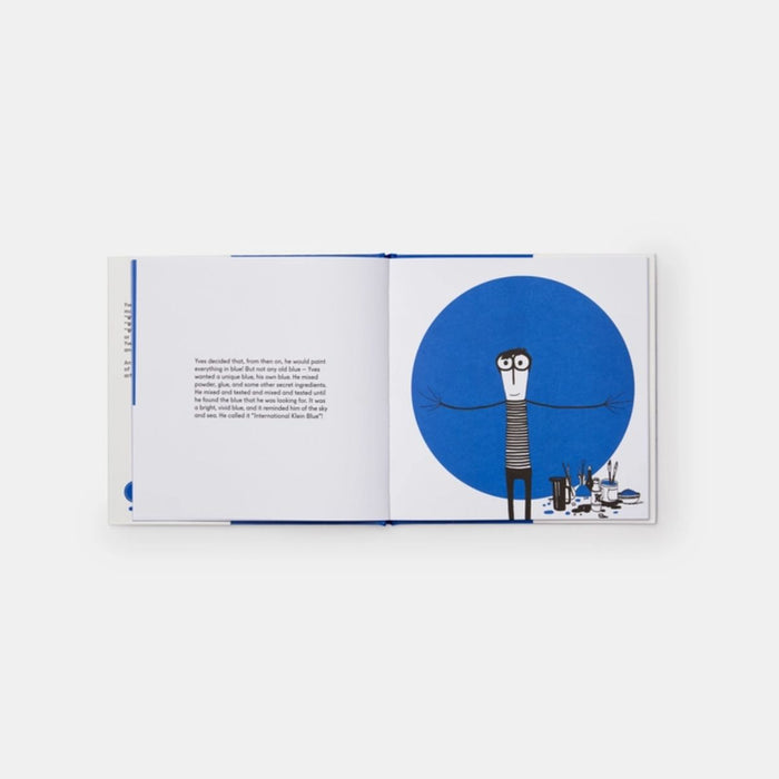 Livre pour enfants - Anglais - Yves Klein Painted Everything Blue and Wasn’t Sorry par Phaidon - Les Bas de Noël | Jourès