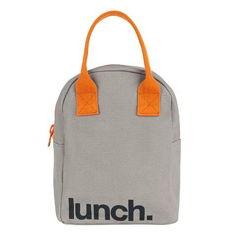Sac à lunch - Gris / Citrouille par Fluf - Collations, boîtes et sacs à lunch  | Jourès