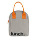 Kids Lunch Bag - Grey / Pumpkin par Fluf - ON THE GO | Jourès
